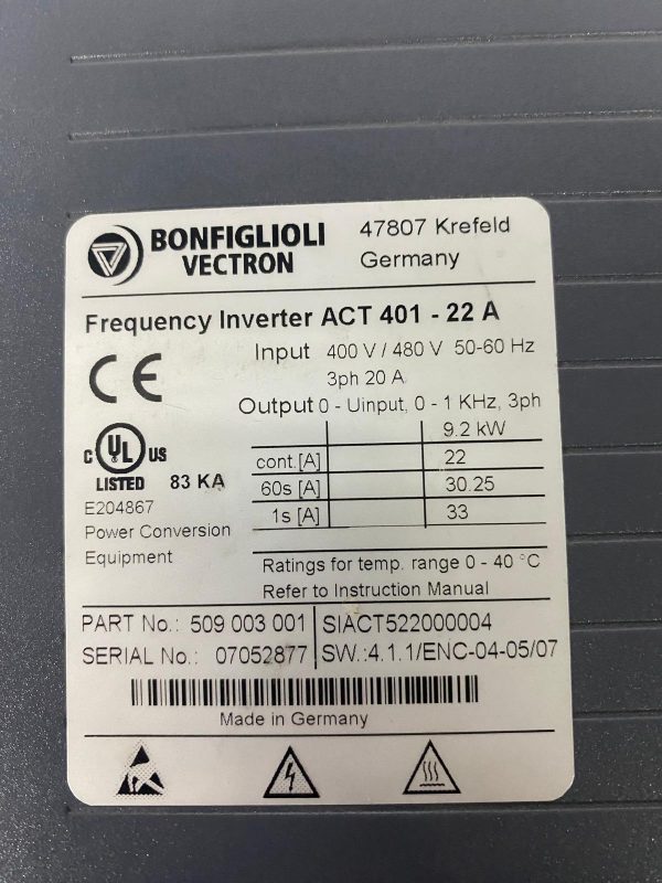 BONFIGLIOLI ACT-401 – 22 A