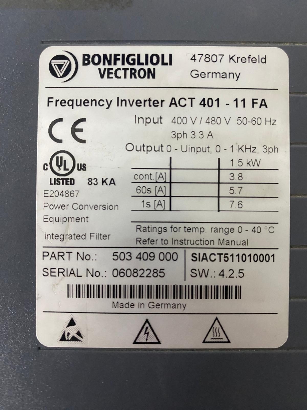 BONFIGLIOLI ACT 401 – 11 FA