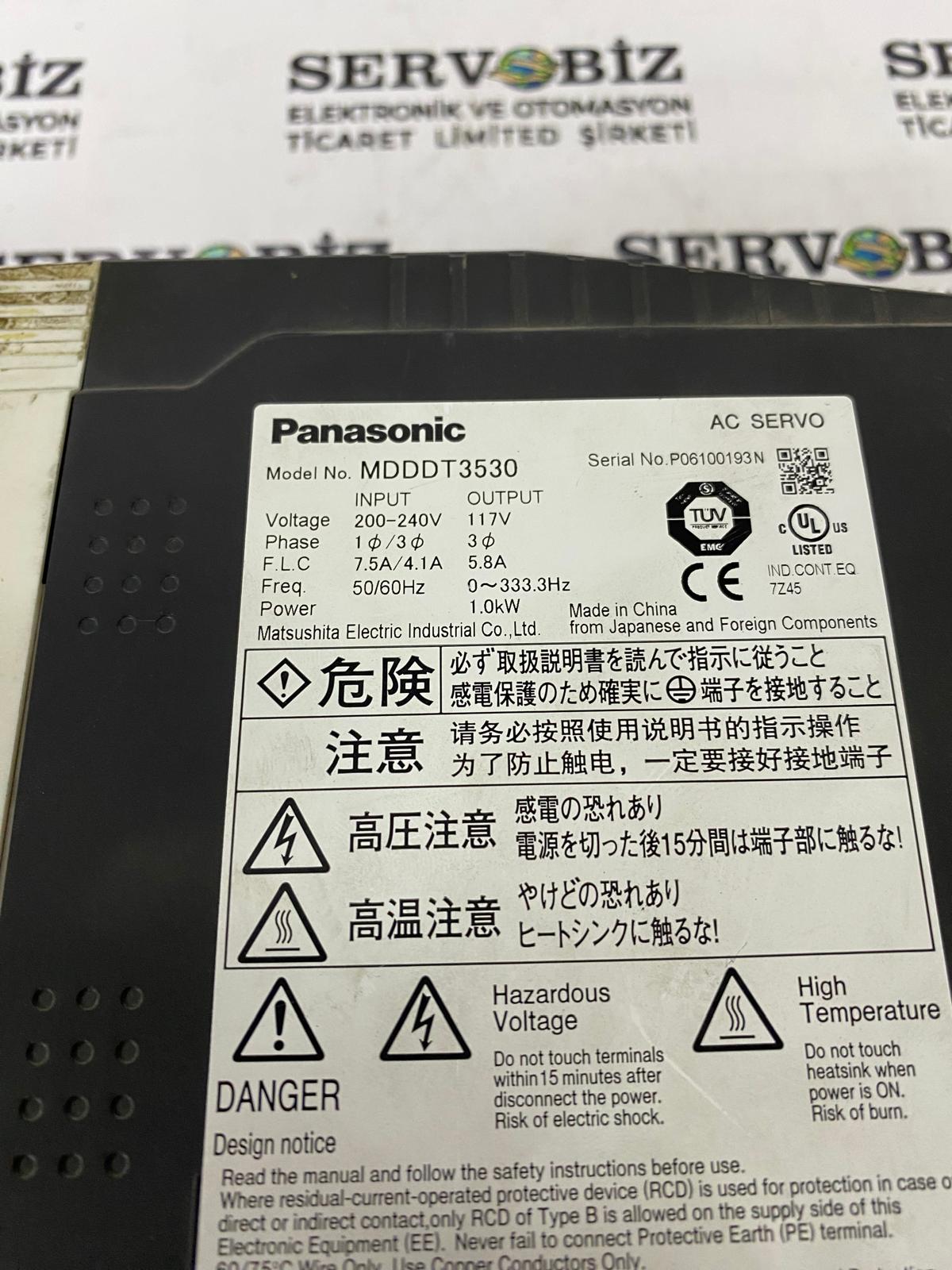 PANASONIC MDDDT3530