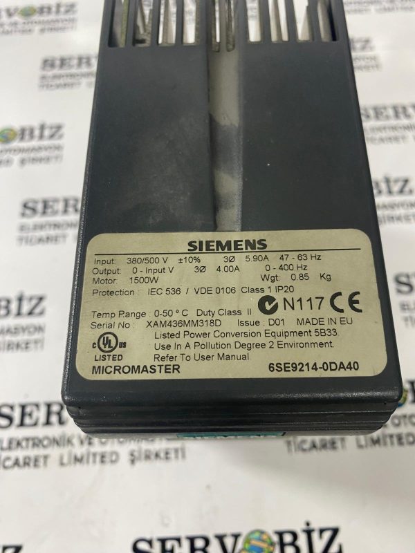 SIEMENS 6SE9214-0DA40