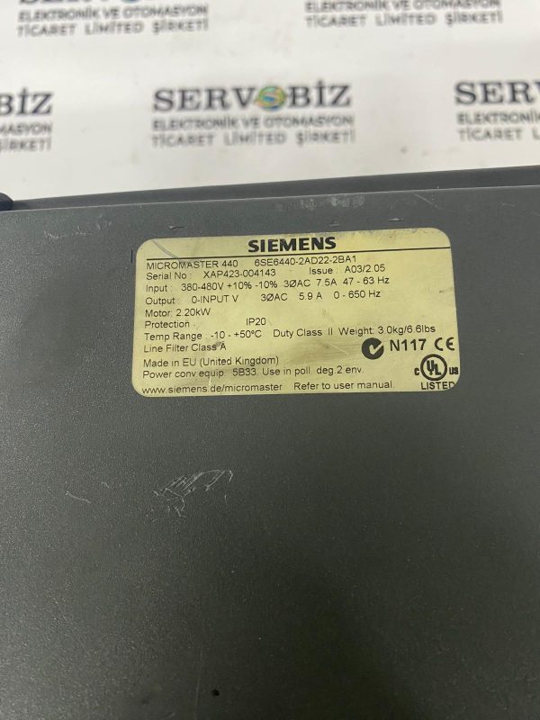 SIEMENS 6SE6440-2AD22-2BA1