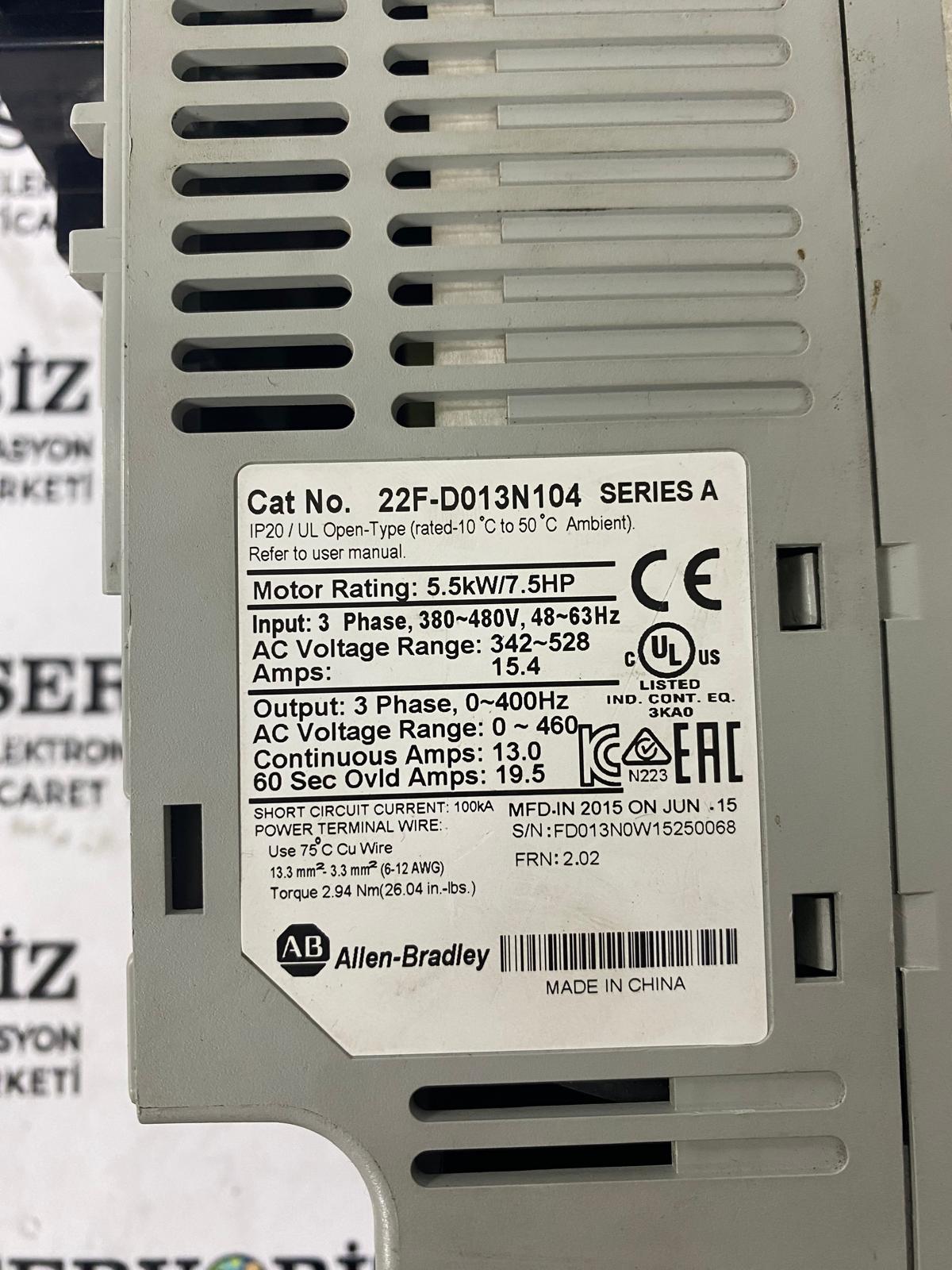 ALLEN BRADLEY 22F-D013N104