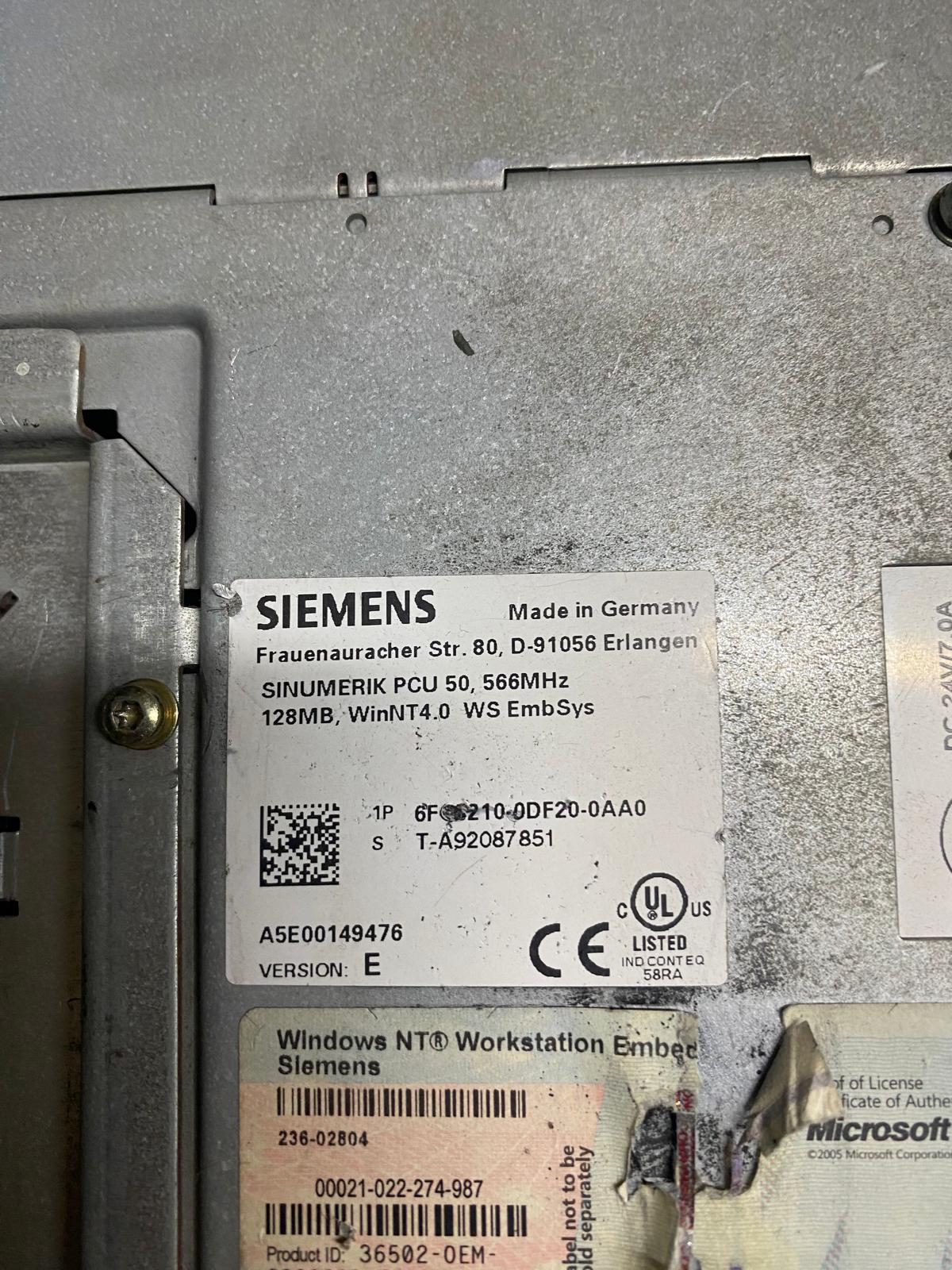 SIEMENS 6FC5210-0DF20-0AA0