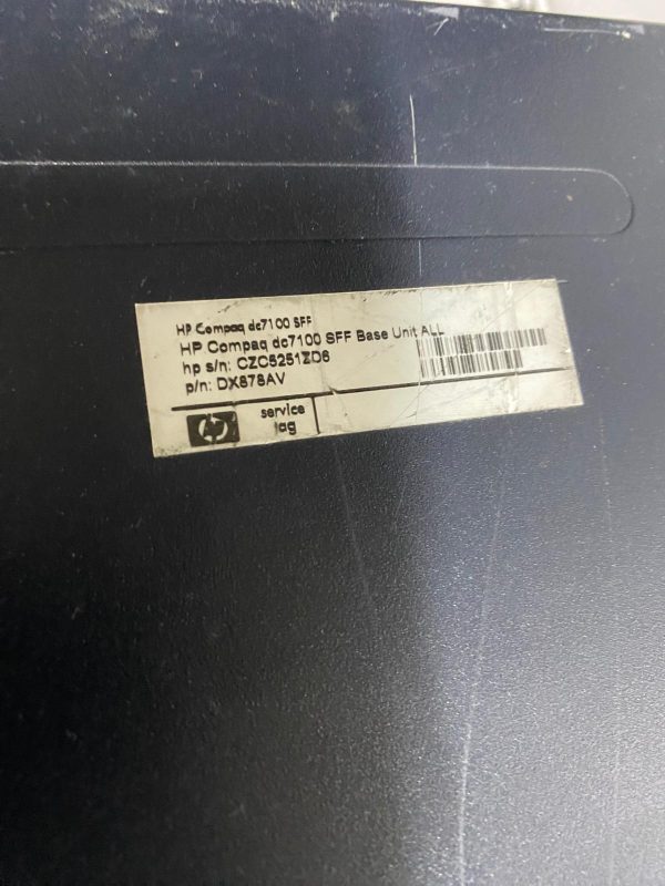 HP COMPAQ DC7100 SFF