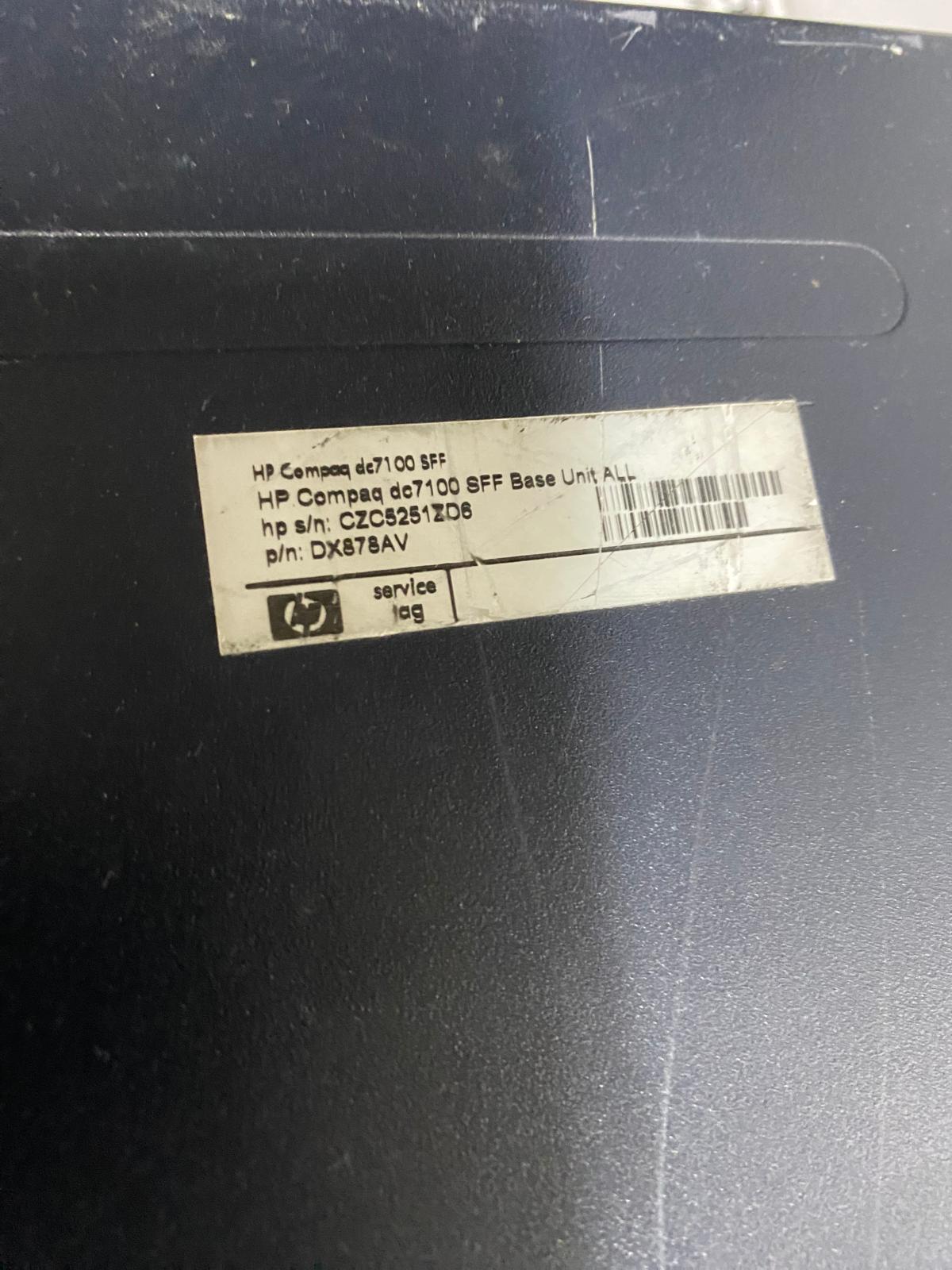 HP COMPAQ DC7100 SFF