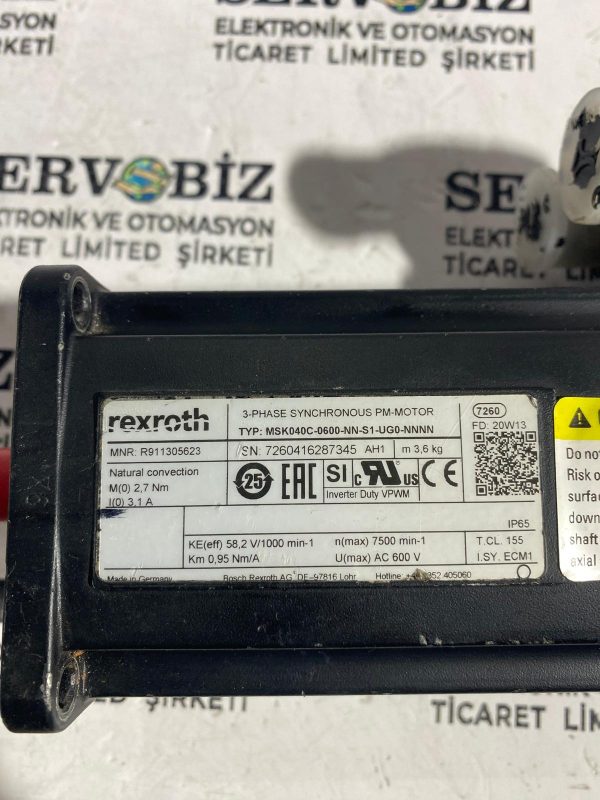 REXROTH MSK040C-0600-NN-S1-UG0-NNNN