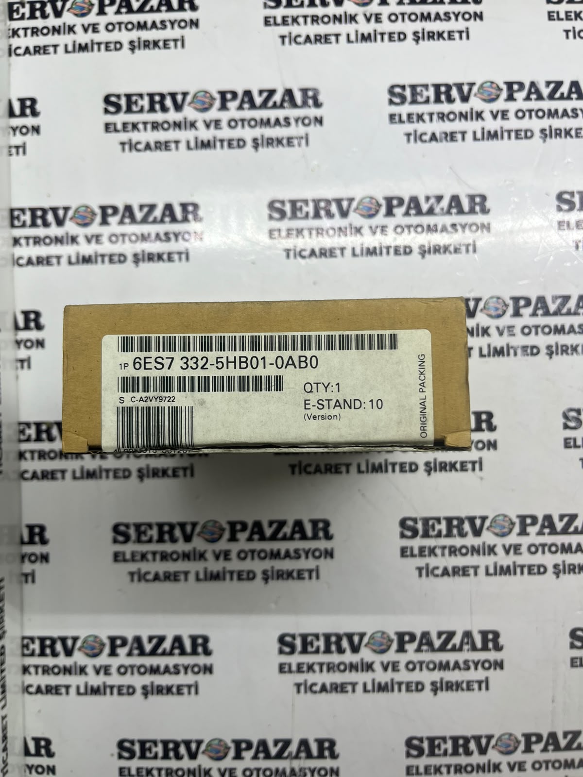 Siemens 6ES7 332-5HB01-0AB0 S7-300 SM 332 Analog Çıkış Modülü (2 AO 12 Bit) – Sıfır