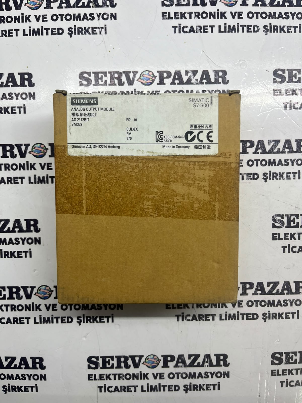 Siemens 6ES7 332-5HB01-0AB0 S7-300 SM 332 Analog Çıkış Modülü (2 AO 12 Bit) – Sıfır