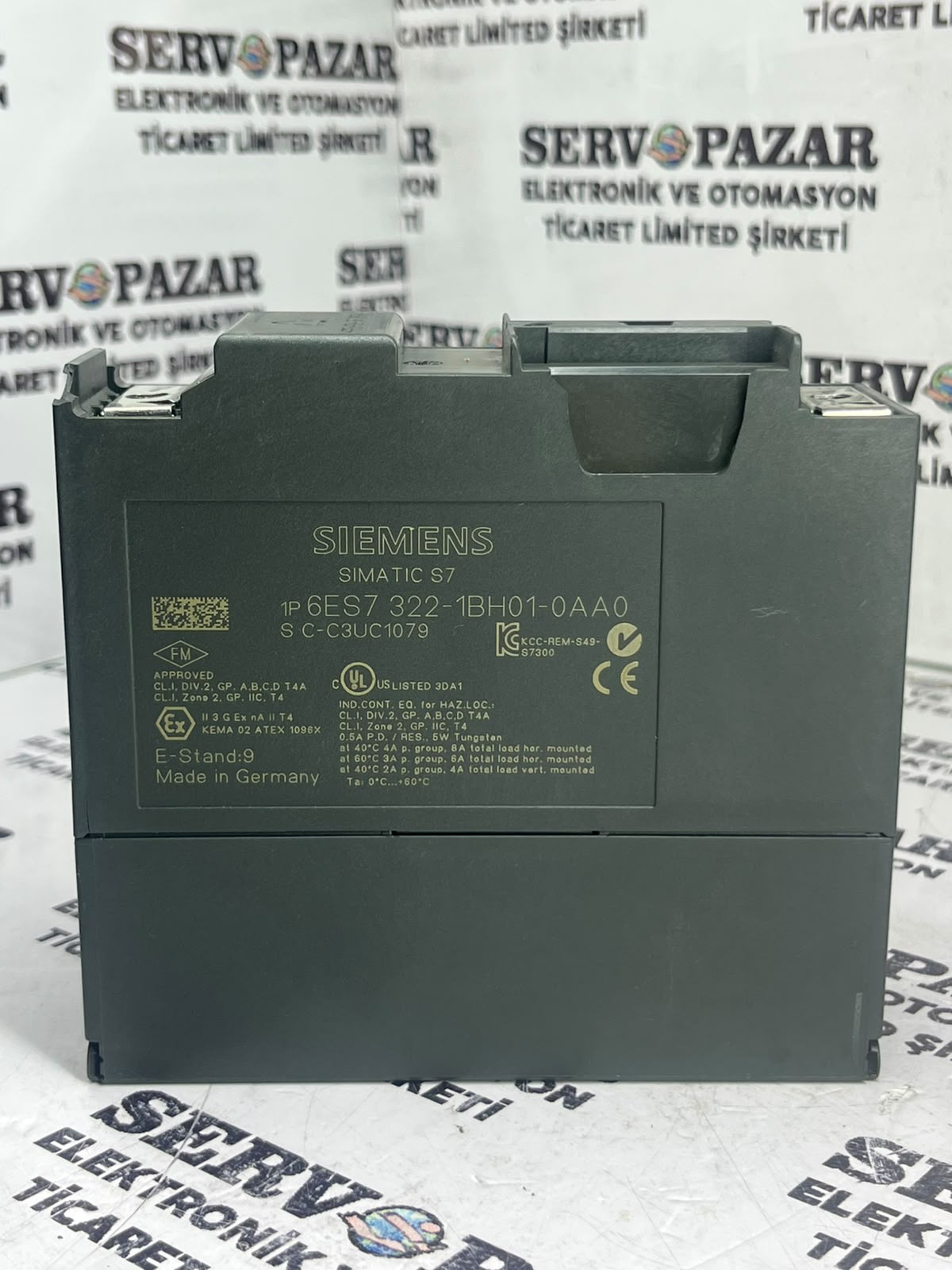 Siemens SIMATIC S7-300 SM 322 Dijital Çıkış Modülü (6ES7322-1BH01-0AA0 / 6ES7 322-1BH01-0AA0 – 16 DO 24V DC 0.5A Transistör) – Worldwide Shipping