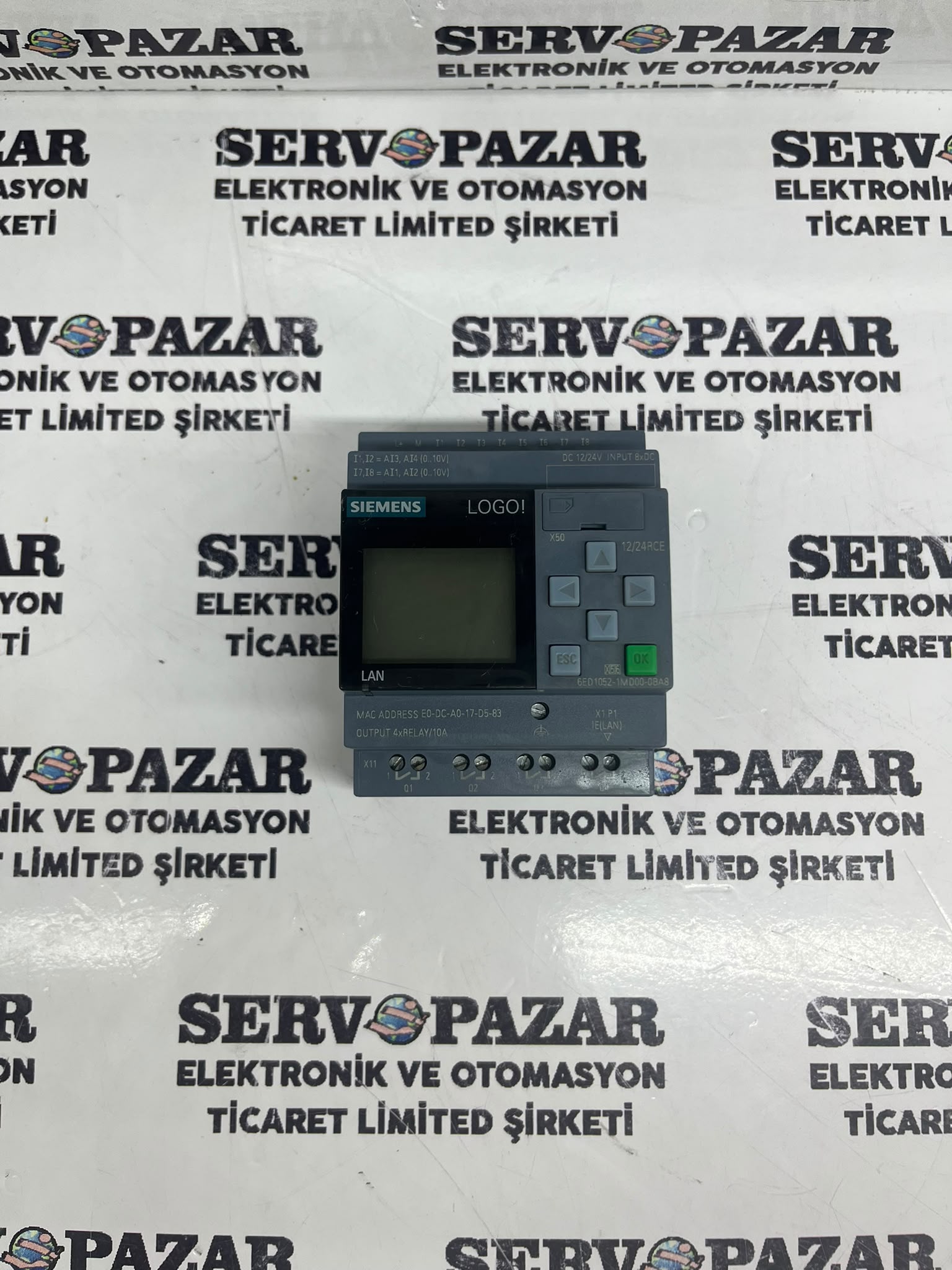 WhatsApp Image 2026-08-05 at 13.36.47 Siemens LOGO! 12/24RCE 6ED1052-1MD00-0BA8 Ekranlı PLC – İkinci El