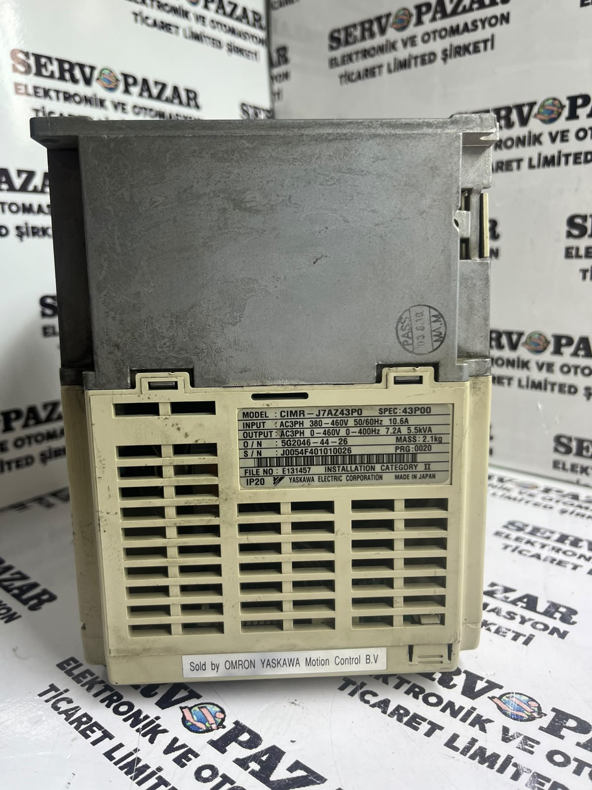 Yaskawa CIMR-J7AZ43P0 (J710) AC Motor Sürücü İkinci El