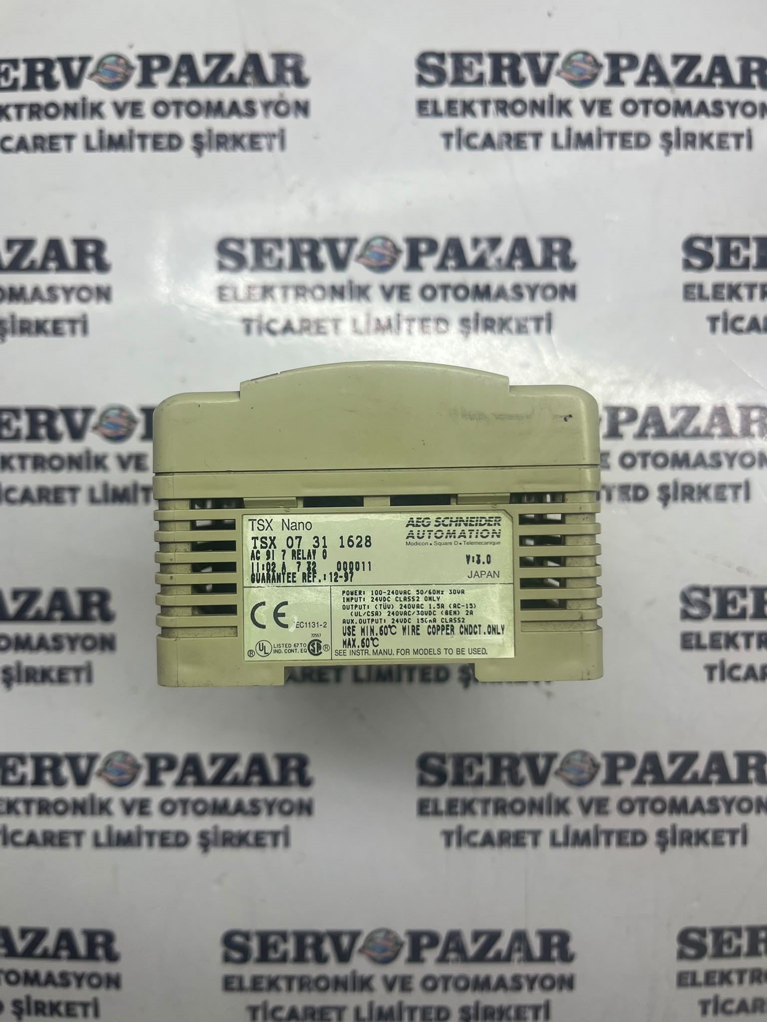 WhatsApp Image 2026-08-06 at 09.50.56 (1) Schneider TSX 07311628 (TSX DMZ 28DR) Modicon PLC I/O Modülü (16 Giriş / 12 Röle Çıkış) – İkinci El