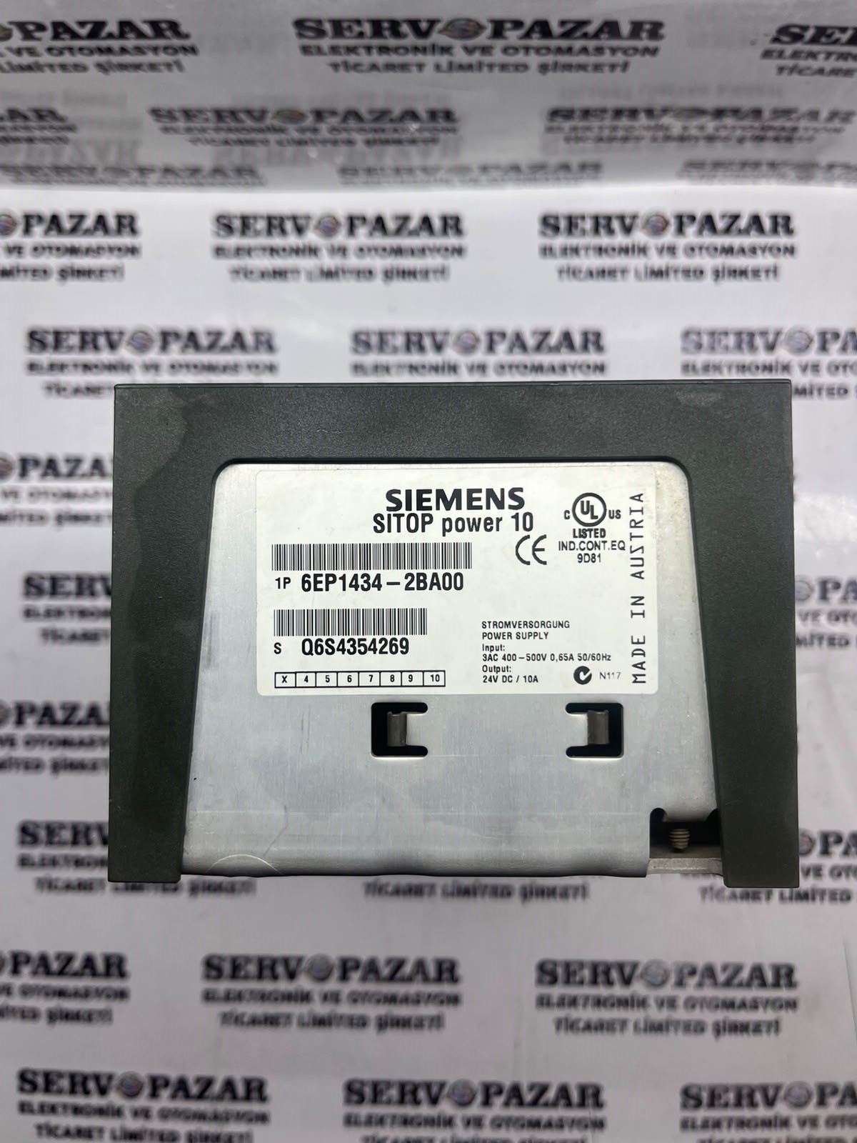 WhatsApp Image 2026-08-06 at 10.19.20 (1) Siemens 6EP1434-2BA00 SITOP Power 24V DC / 10A (3-Faz 400-500V AC) Güç Kaynağı – İkinci El