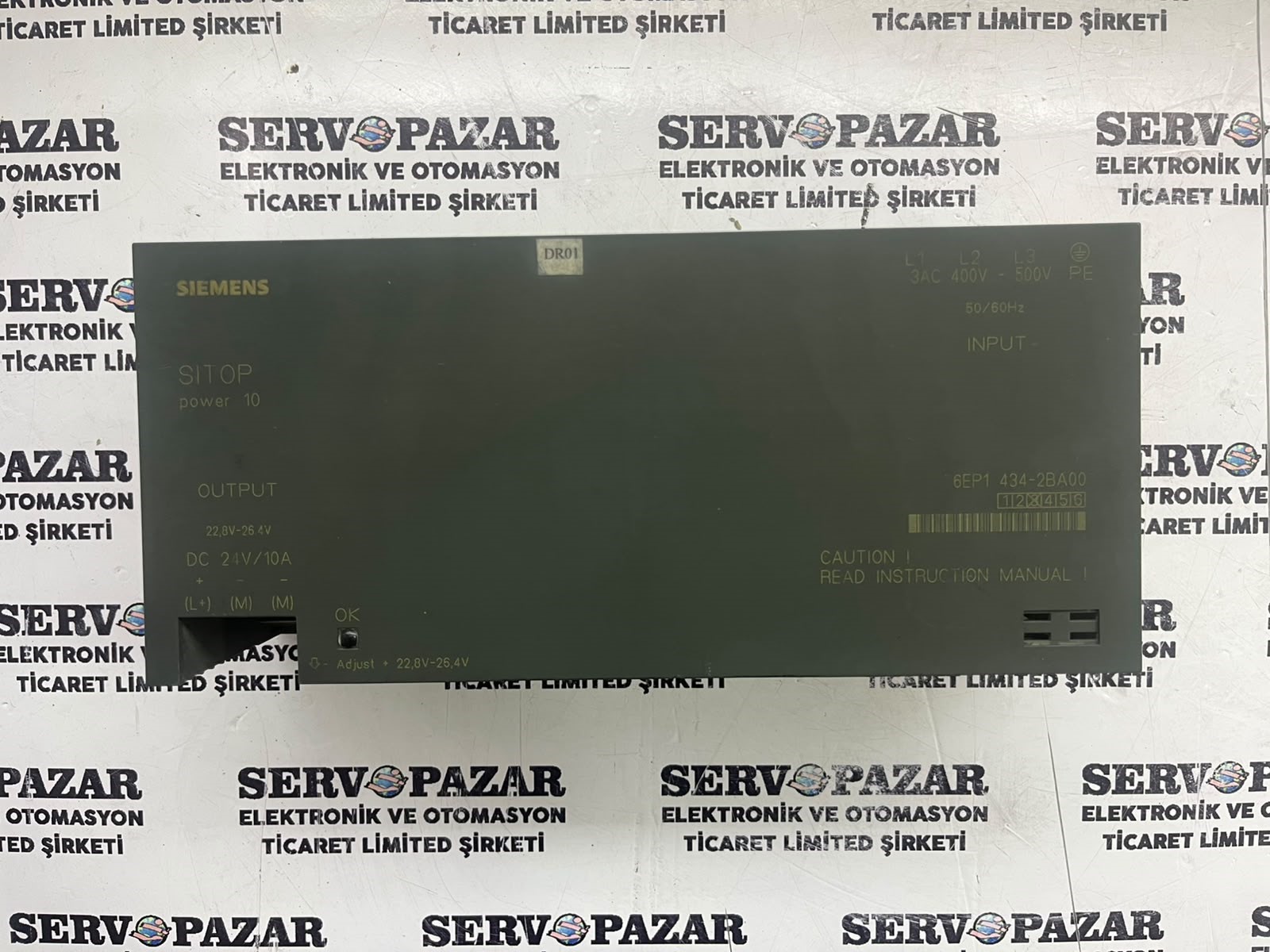WhatsApp Image 2026-08-06 at 10.19.20 Siemens 6EP1434-2BA00 SITOP Power 24V DC / 10A (3-Faz 400-500V AC) Güç Kaynağı – İkinci El