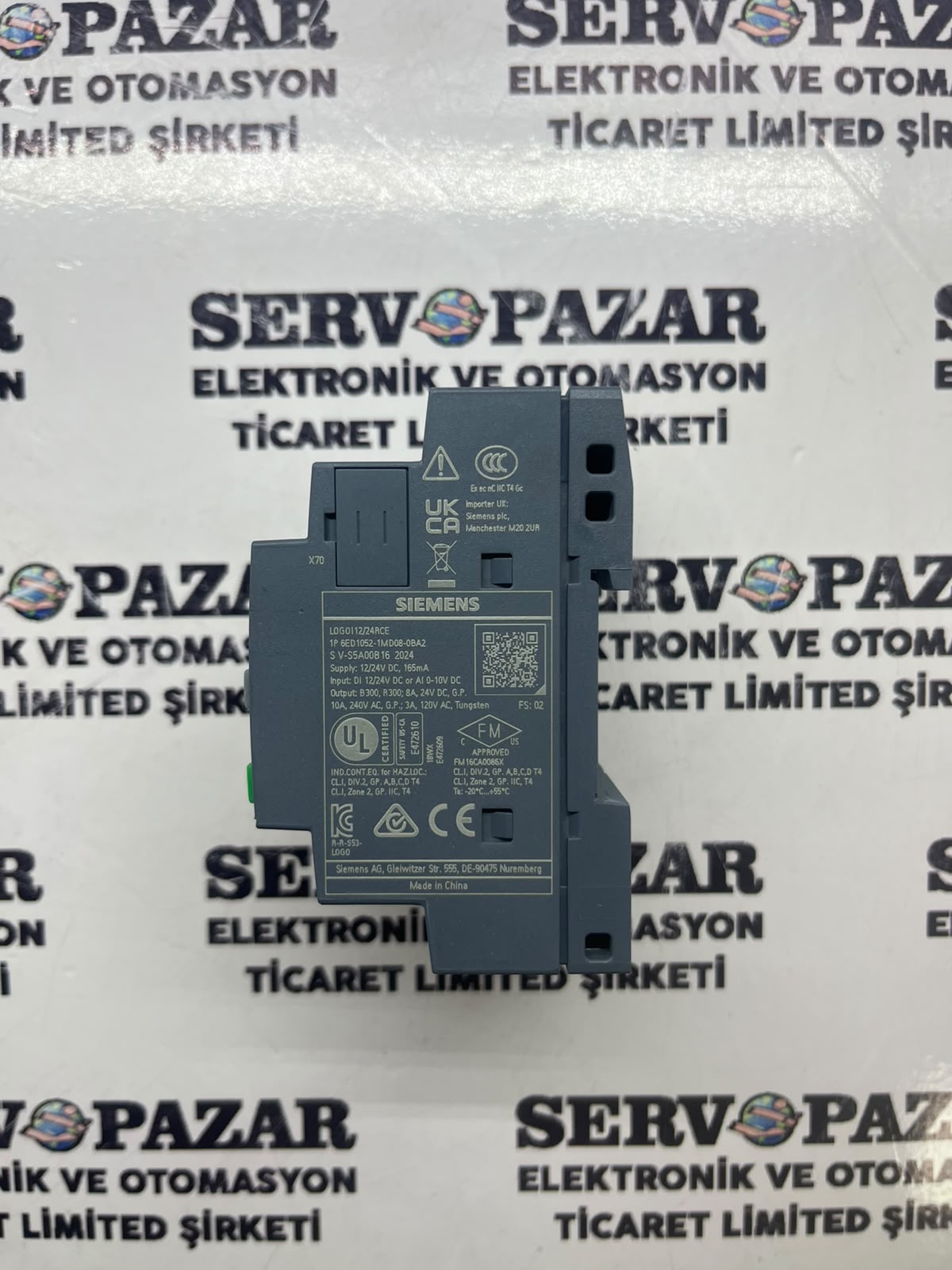 WhatsApp Image 2026-08-06 at 11.06.34 Siemens 6ED1052-1MD08-0BA2 LOGO! 12/24RCE Ekranlı Akıllı Röle (12/24V DC – 8DI/4DO Röle) – İkinci El