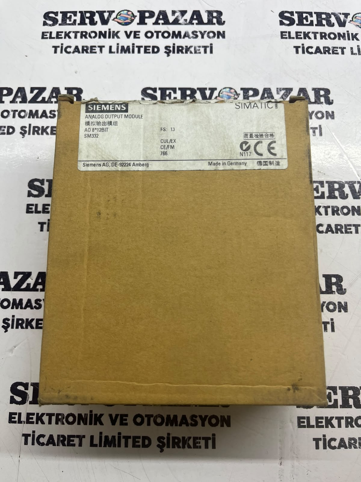 Siemens 6ES7 332-5HF00-0AB0 S7-300 SM 332 Analog Çıkış Modülü (8 AO 12 Bit) – Sıfır