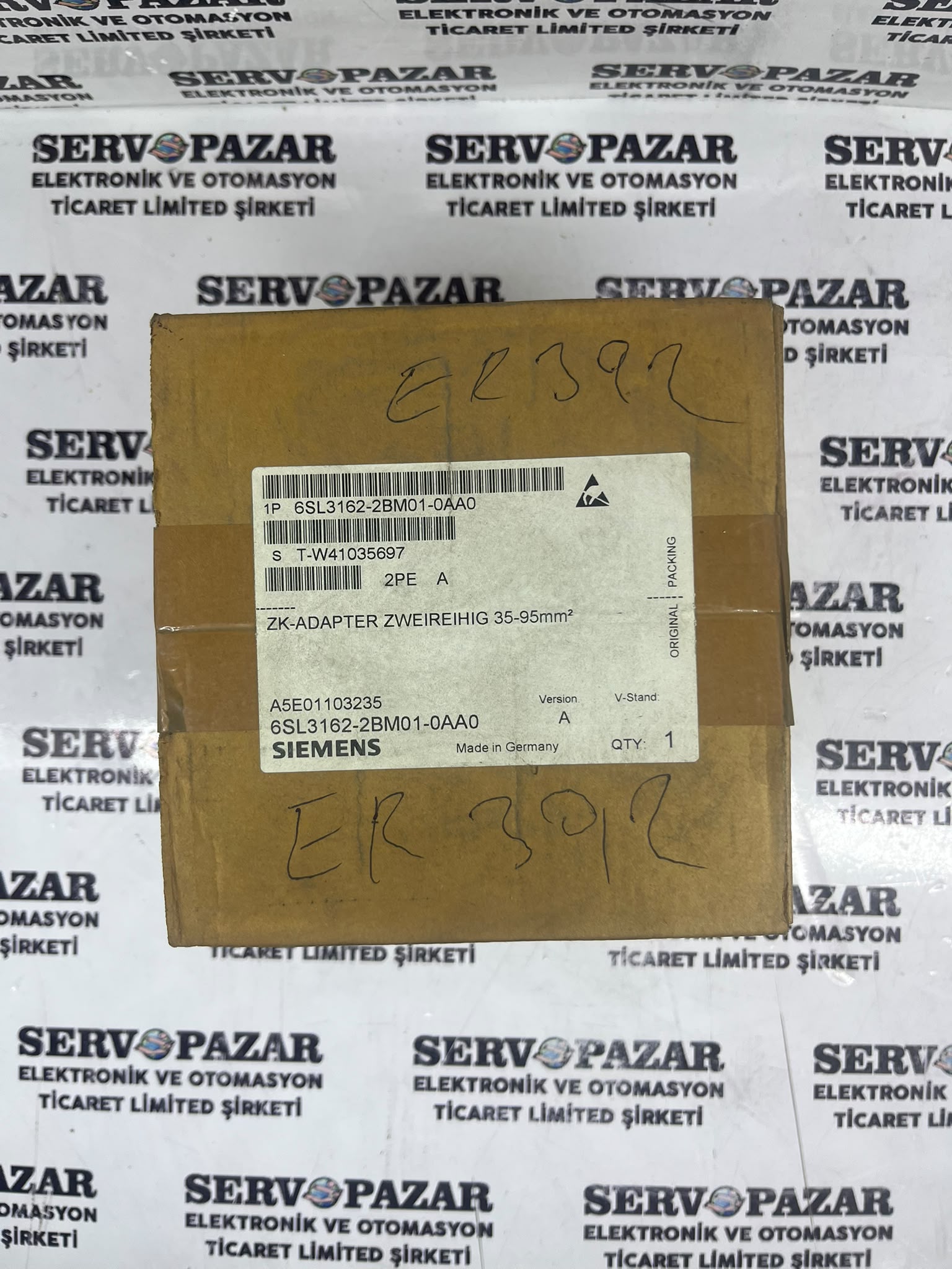 Siemens 6SL3162-2BM01-0AA0 SINAMICS S120 Shield Connection / Motor Konnektör Seti – Sıfır