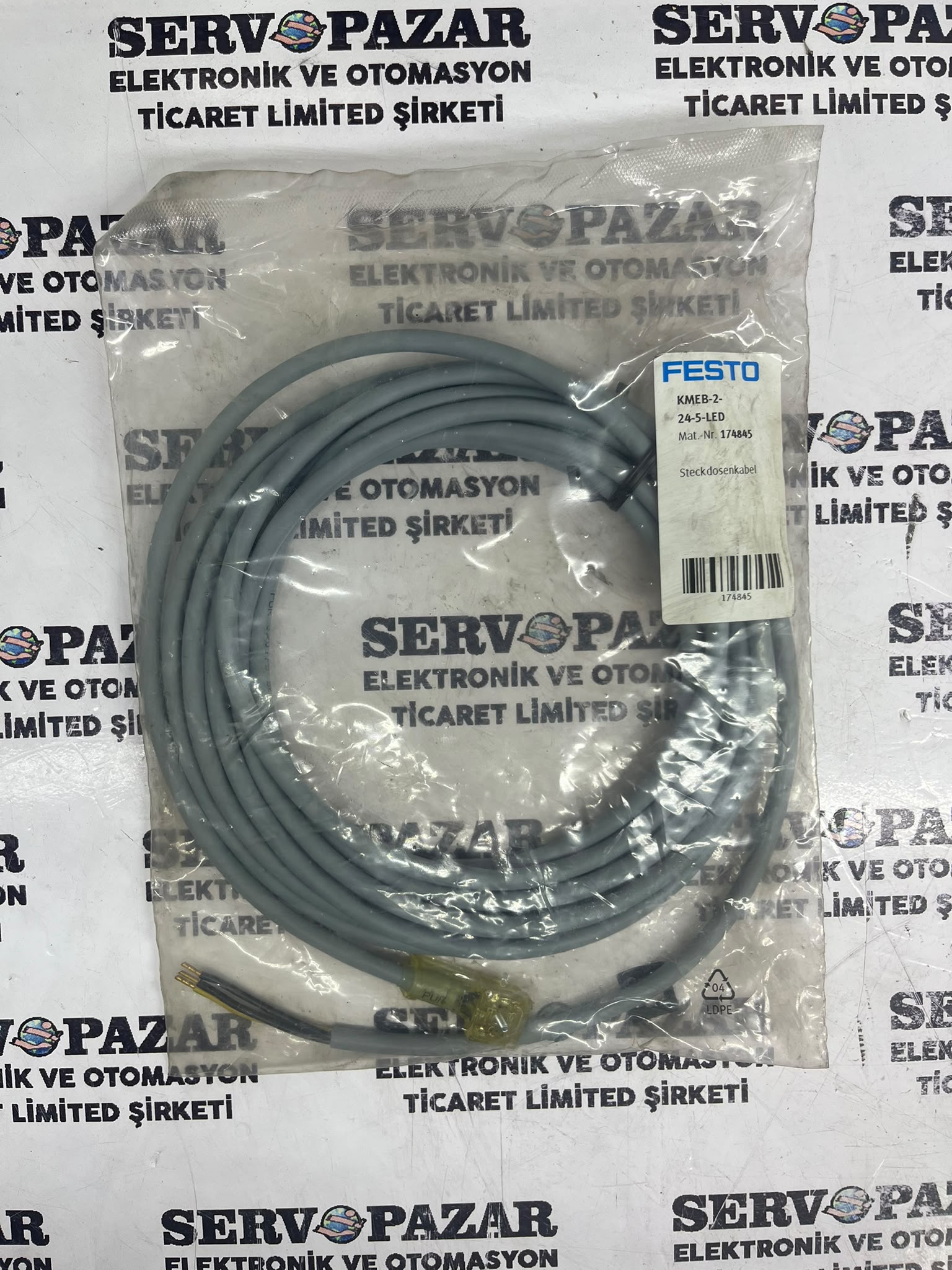 WhatsApp Image 2026-08-06 at 13.02.01 Festo KMEB-2-24-5-LED Valf Soketli Kablo (24V DC / 5 Metre / LED’li) 151688 – Sıfır