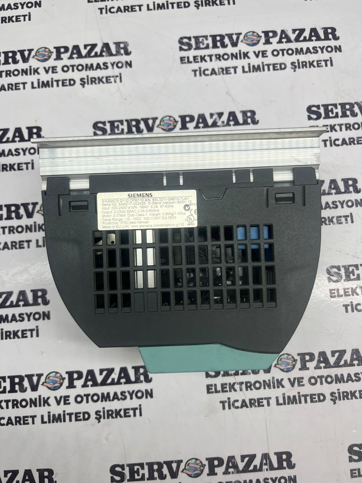 WhatsApp Image 2026-08-06 at 14.44.14 Siemens 6SL3211-0AB13-7UA1 SINAMICS G110 Sürücü (0.37 kW / 0.5 HP 1-Faz 230V)