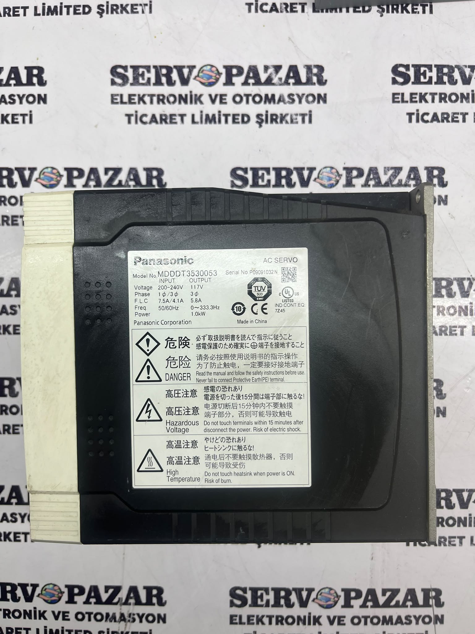 WhatsApp Image 2026-08-06 at 16.02.09 Panasonic MDDDT3530053 MINAS A4 1.0 kW AC Servo Sürücü (200-240V AC D-Frame)