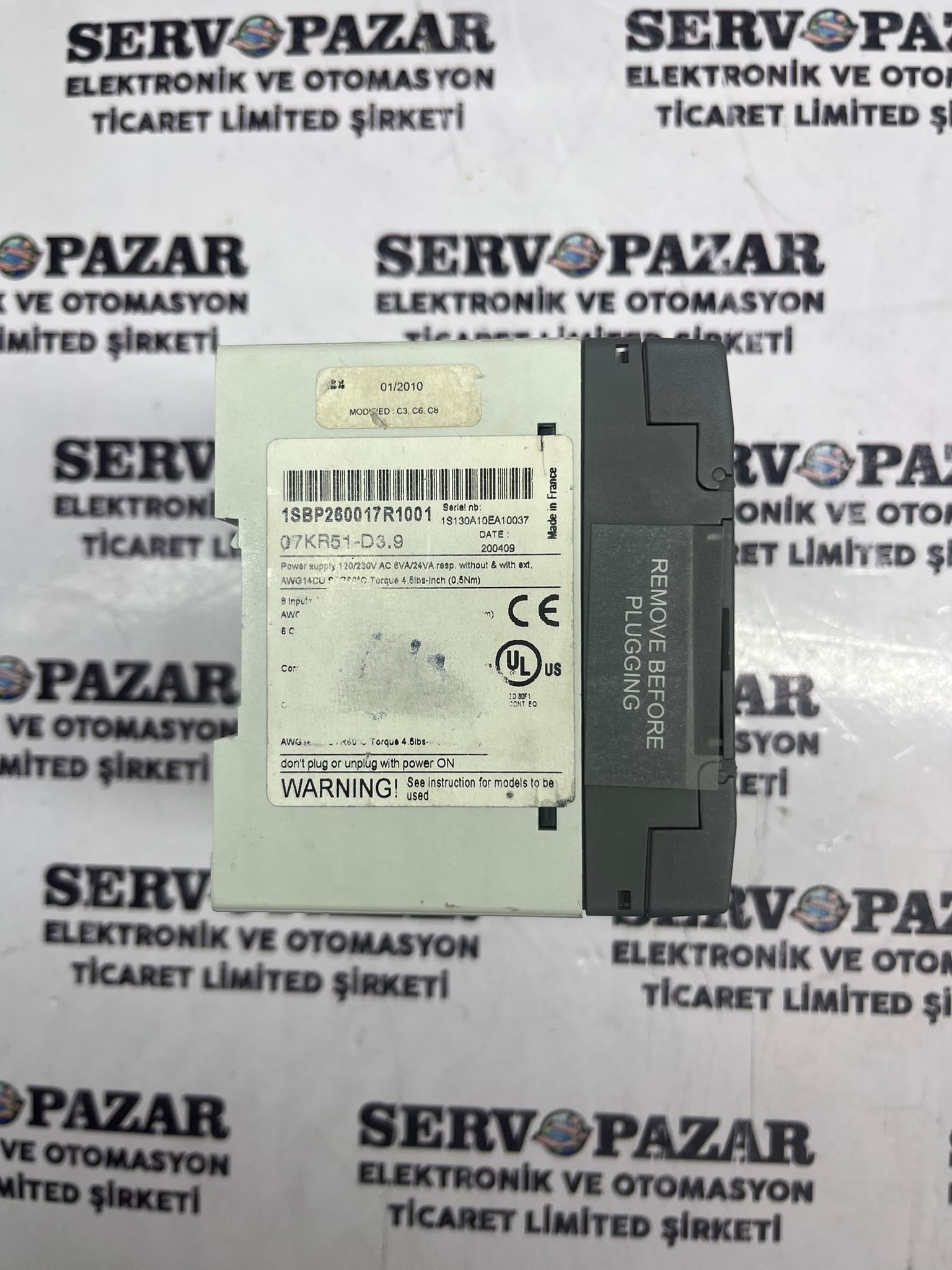 WhatsApp Image 2026-08-06 at 16.02.09 ABB 07KR51-D3.9 Advant Controller 31 AC31 Compact PLC Ünitesi (24V DC / 16 DI / 12 DO Transistör)