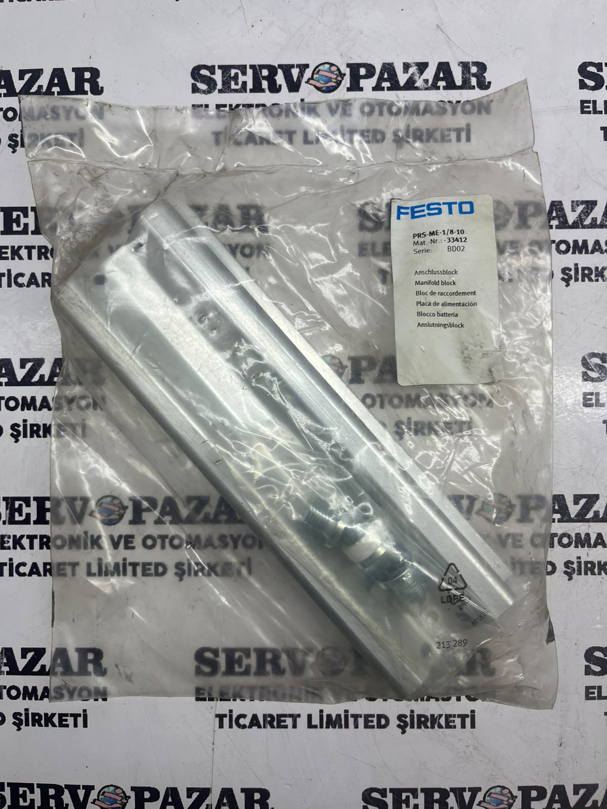 WhatsApp Image 2026-08-06 at 16.30.23 Festo PRS-ME-1/8-10 Manifold Bloğu (12316 – G 1/8″ 10’lu Pnömatik Valf Bloğu) – Sıfır
