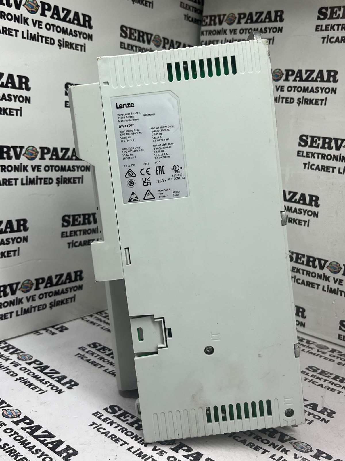 WhatsApp Image 2026-08-07 at 12.12.47-3 Lenze i550 (I55AE255F10V10000S) 5.5 kW / 7.5 HP 3-Faz 400V VFD Hız Kontrol Cihazı (Sürücü)