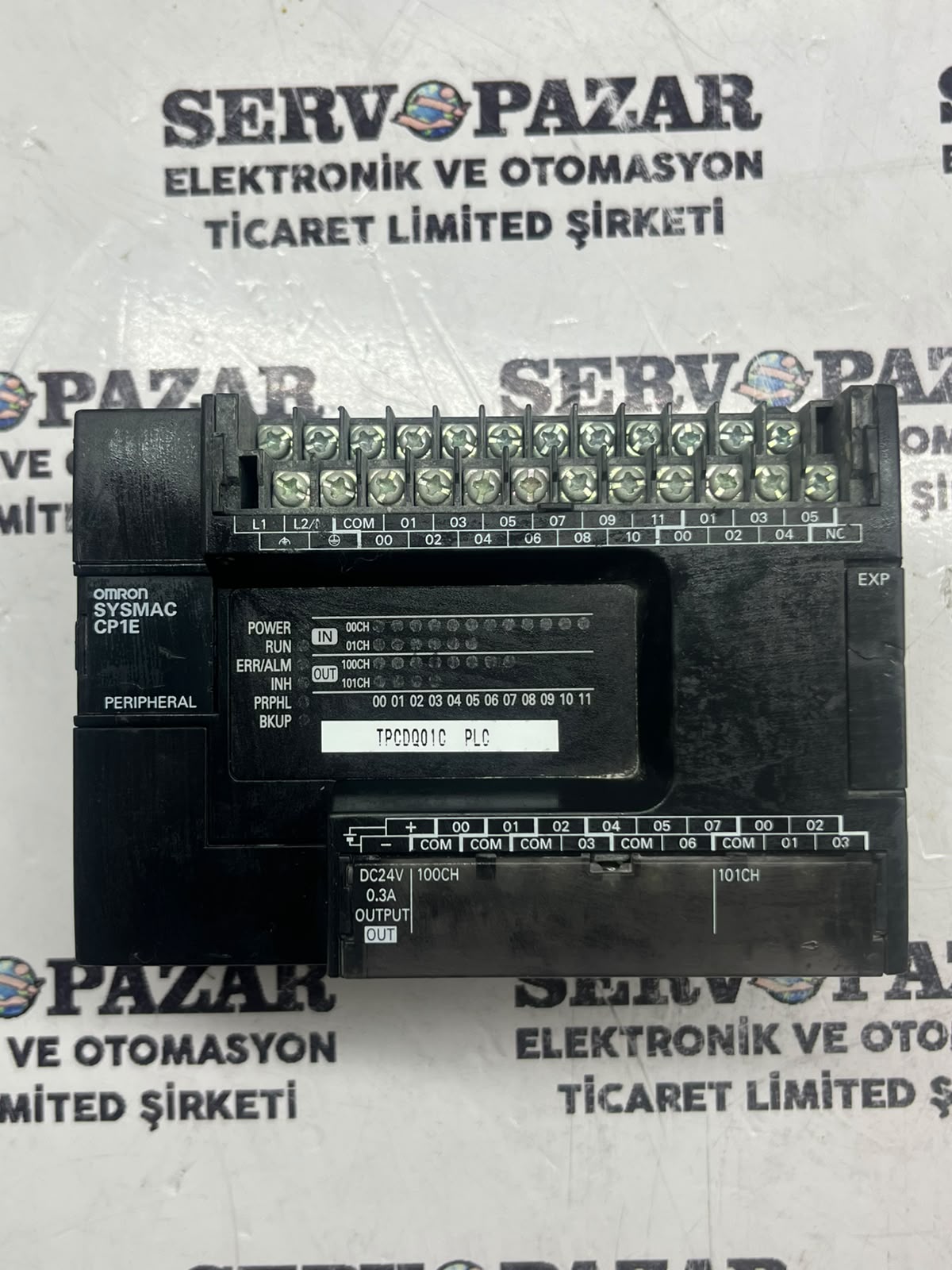 Omron CP1E-E30SDR-A Kompakt PLC (100-240V AC Besleme / 18 DI / 12 Röle Çıkış) – İkinci El