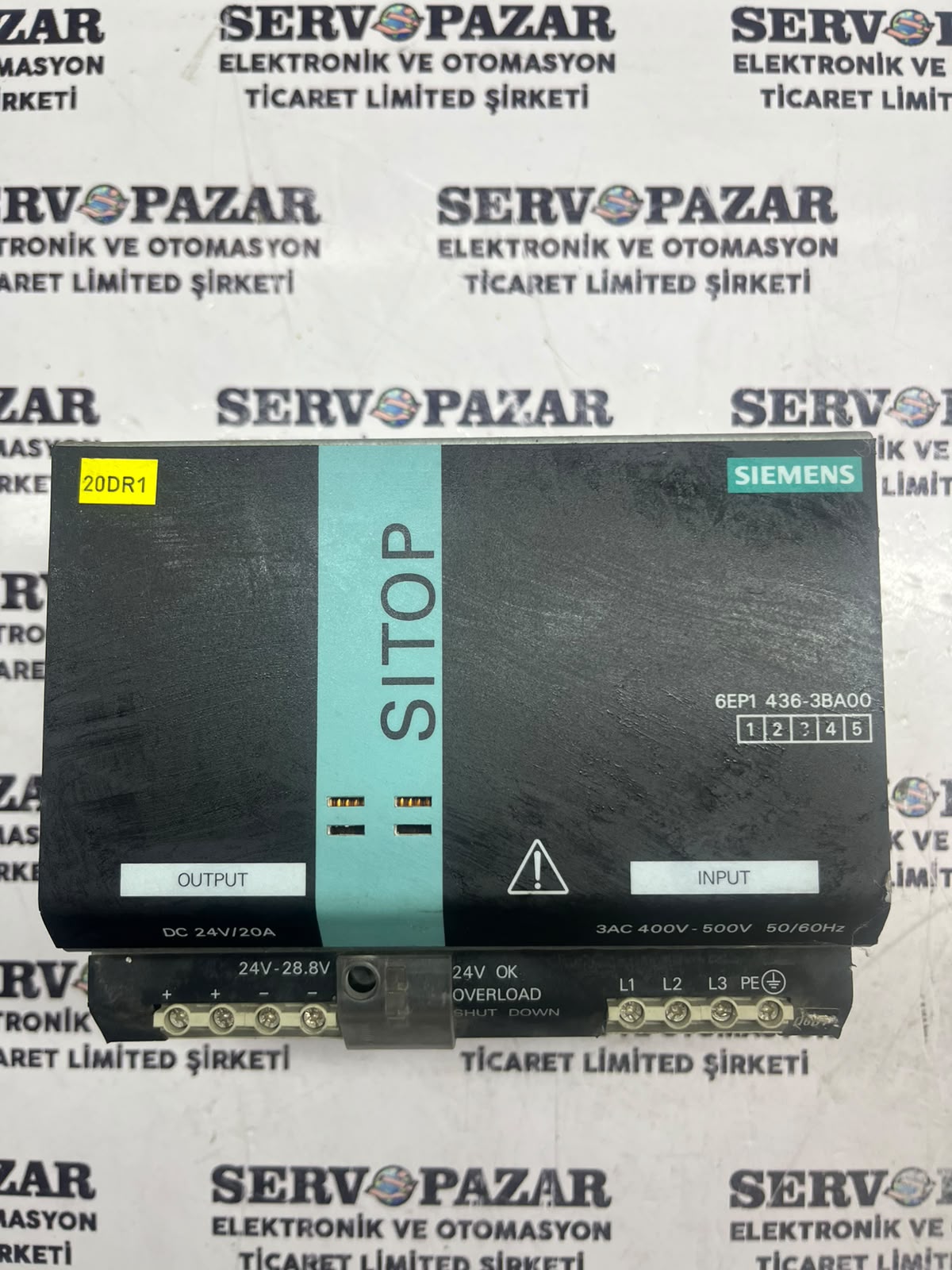 Siemens SITOP PSU300M 24V 20A Endüstriyel Ray Tipi Güç Kaynağı (6EP1436-3BA00 / 6EP1 436-3BA00 – 3-Faz 480W Power Supply) – Worldwide Shipping