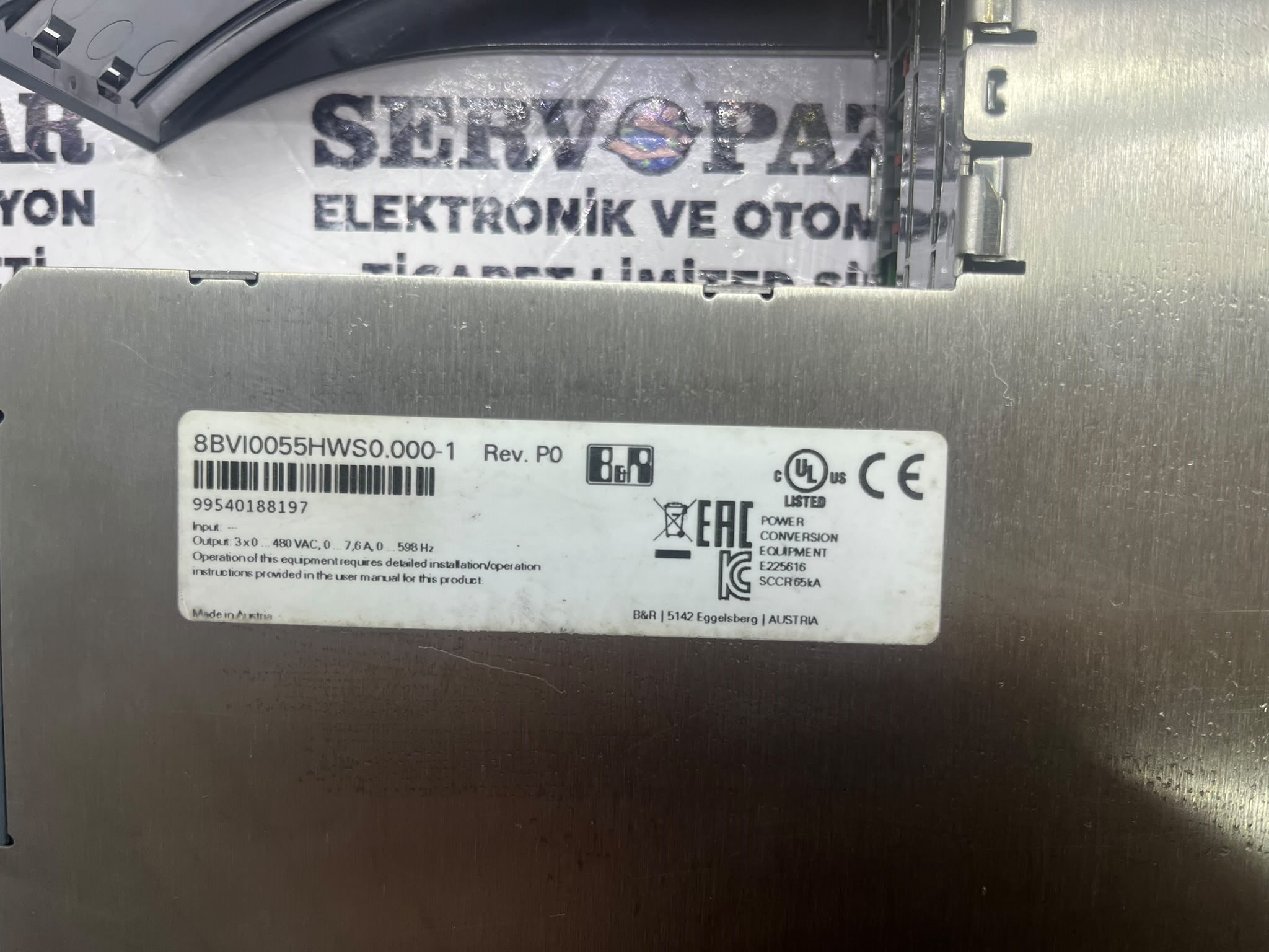 B&R Automation ACOPOSmulti 8BVI0055HWS0.000-1 Çift Eksenli Servo Sürücü Modülü (ACOPOSmulti 2-Axis Servo Drive Module – 2x 5.5A Standard Heat Sink) – Worldwide Shipping