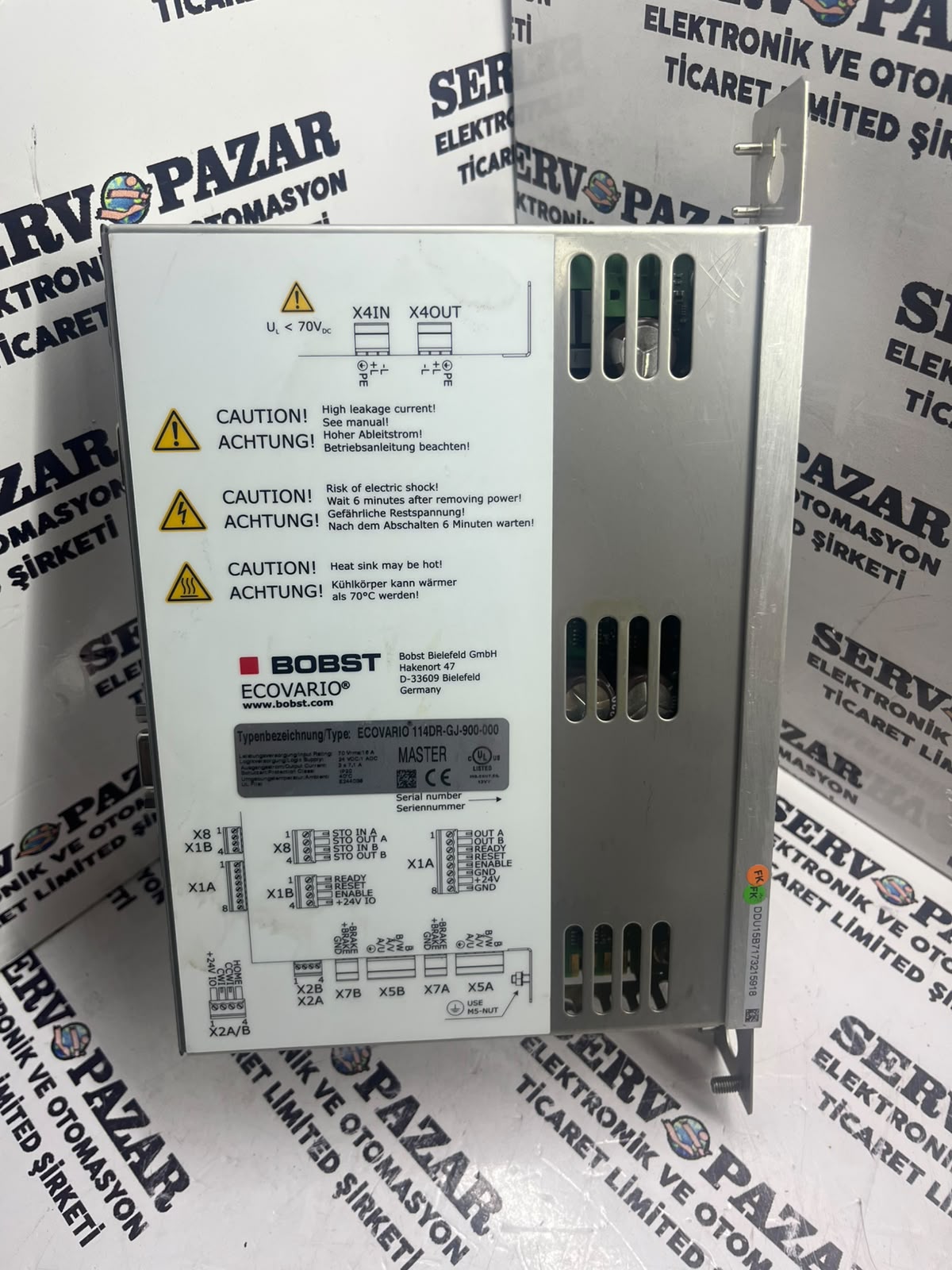 BOBST Ecovario 114DR-GJ-900-000 Servo Sürücü / İnverter Ünitesi (BOBST Ecovario 114DR-GJ-900 Drive Unit) – Worldwide Shipping