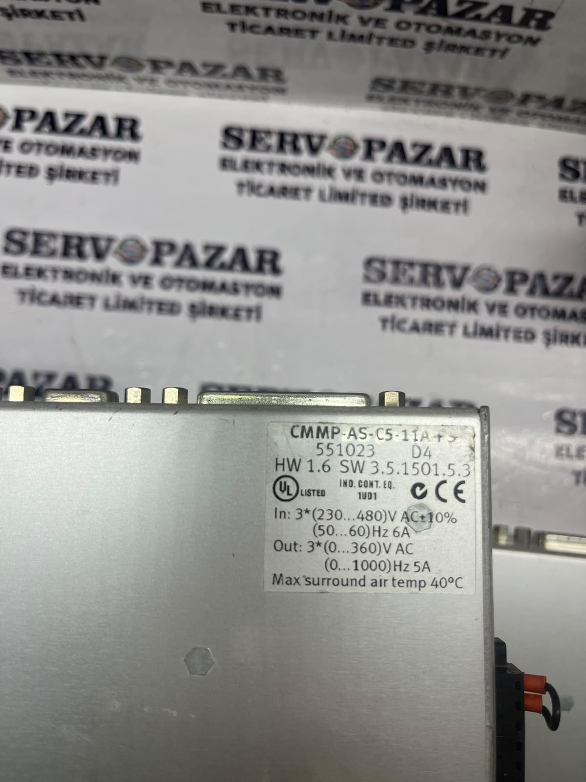 Festo CMMP-AS-C5-11A-P3 Servo Sürücü (554013 – 3-Faz 400/480V AC, 5A Nominal / 10A Peak, Integrated Safety)